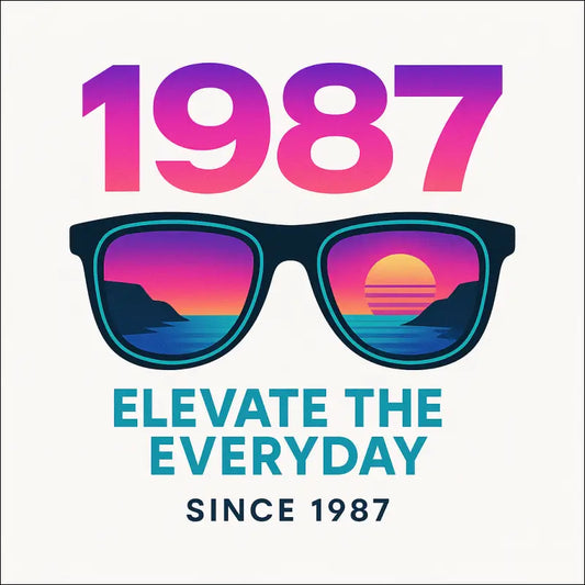 T-Shirt- (Black) „Styled to shine. Since 1987.“