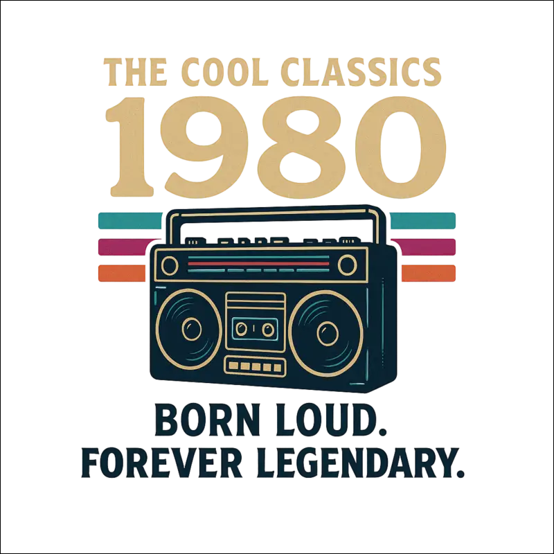 T-Shirt (White) - „Born Loud. Forever legendary.’