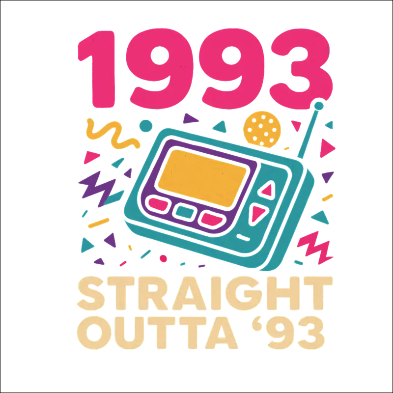 T-Shirt - (White) „Rollin’ Through Life Since 1993“