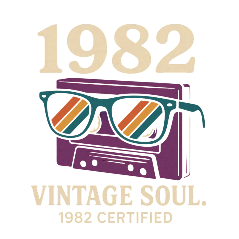 T-Shirt (White)- Vintage Soul 1982 Cretified