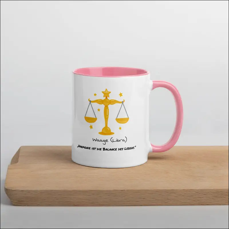 Waage (Libra) - Tasse mit farbiger Innenseite