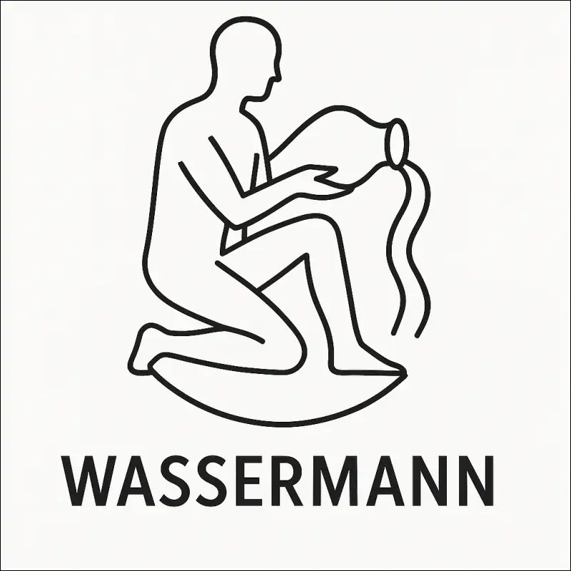Wassermann (Aquarius)-Unisex Kapuzenpullover