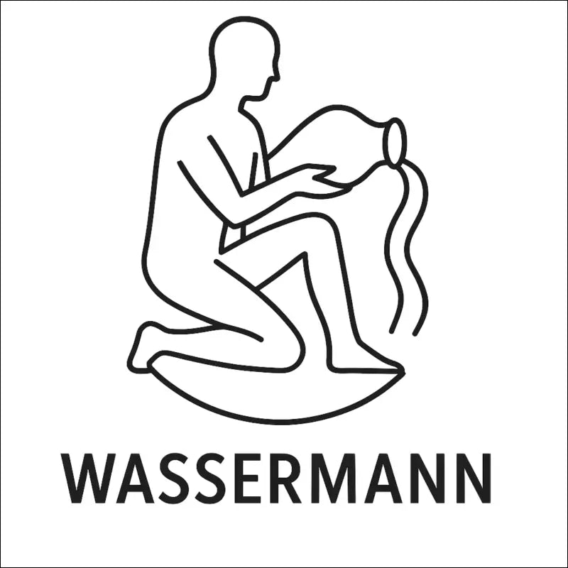 Wassermann (Aquarius)-Unisex Kapuzenpullover