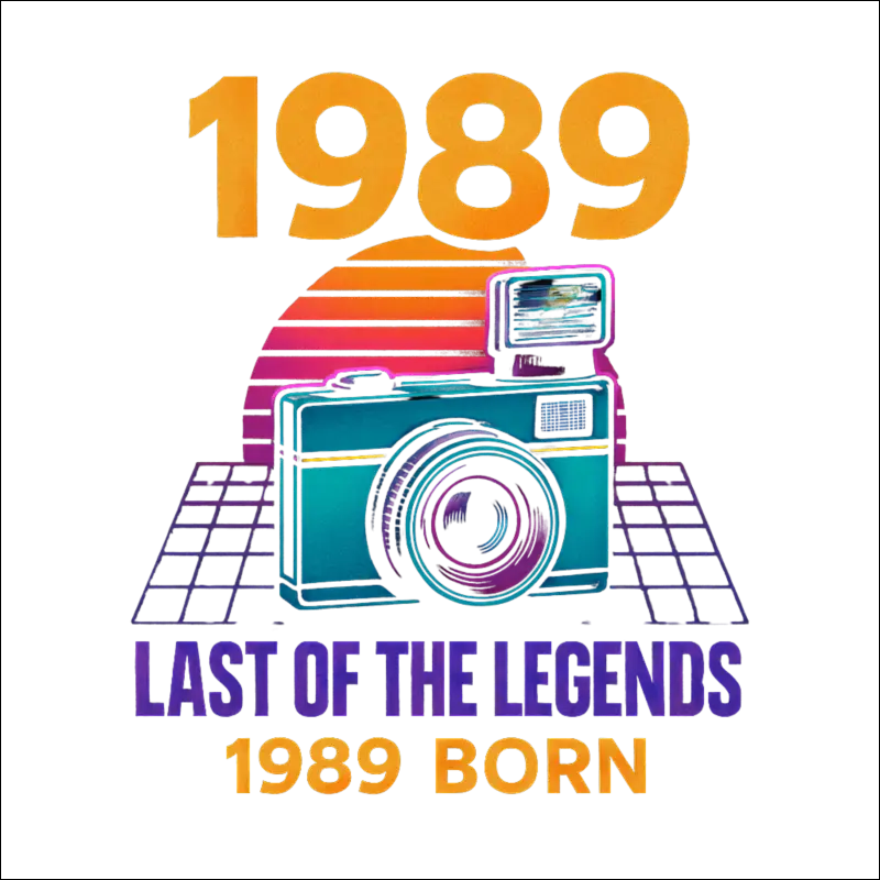 T-Shirt - (Black) „Last of the legends. 1989 born.“