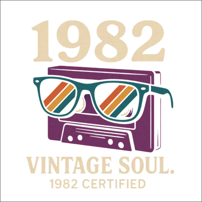 T-Shirt - Vintage Soul 1982 Cretified