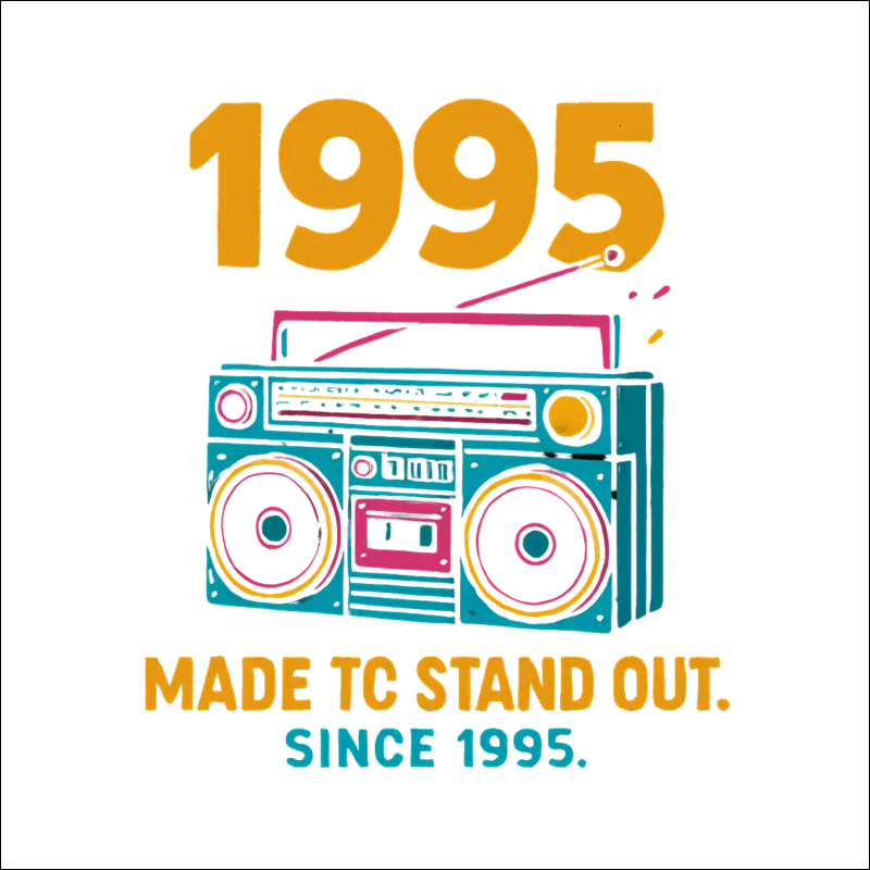 T-Shirt (White)„Boomin’ Since 1995“