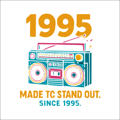 T-Shirt (White)„Boomin’ Since 1995“
