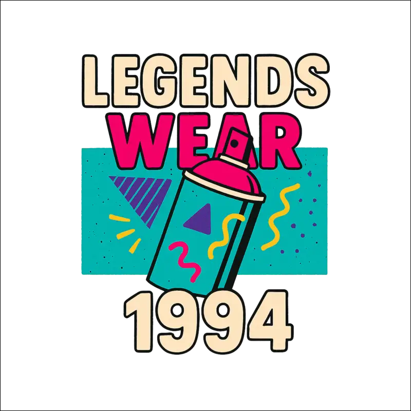 T-Shirt - (White)„Legends Wear 1994“