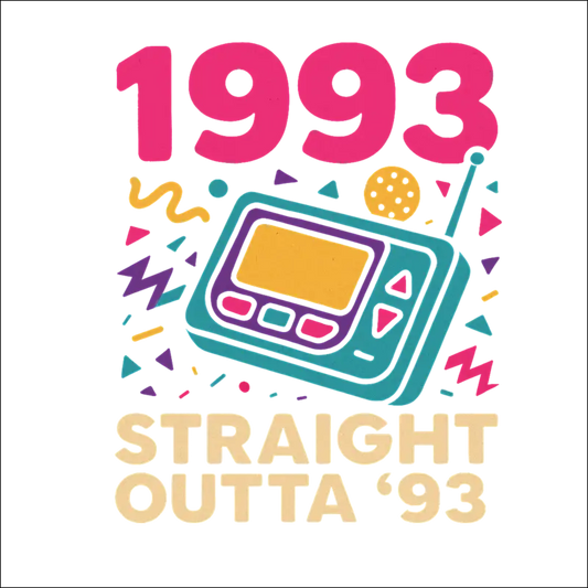 T-Shirt - (White) „Rollin’ Through Life Since 1993“